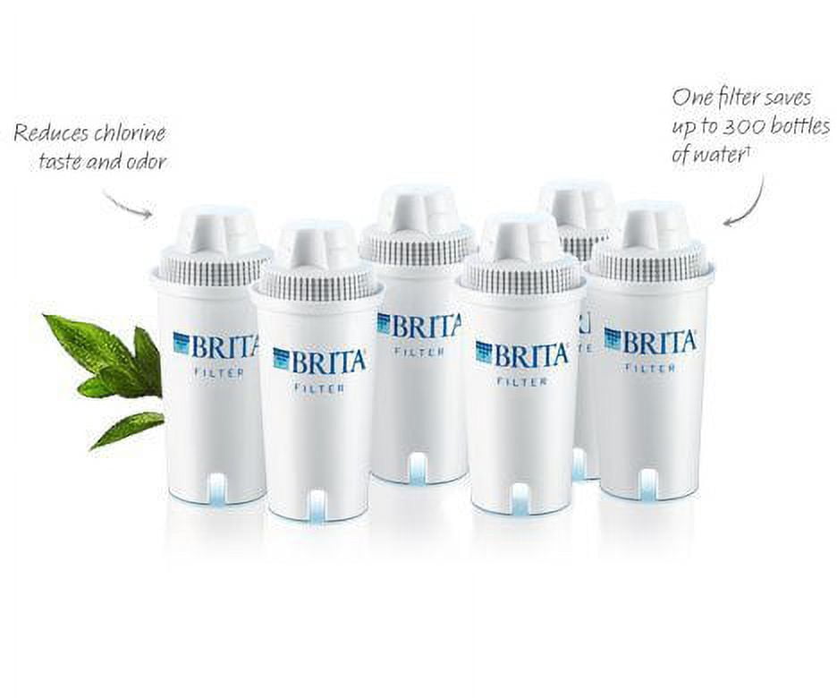 Brita Water Filter Pitcher Replacement Filters - 6 Count