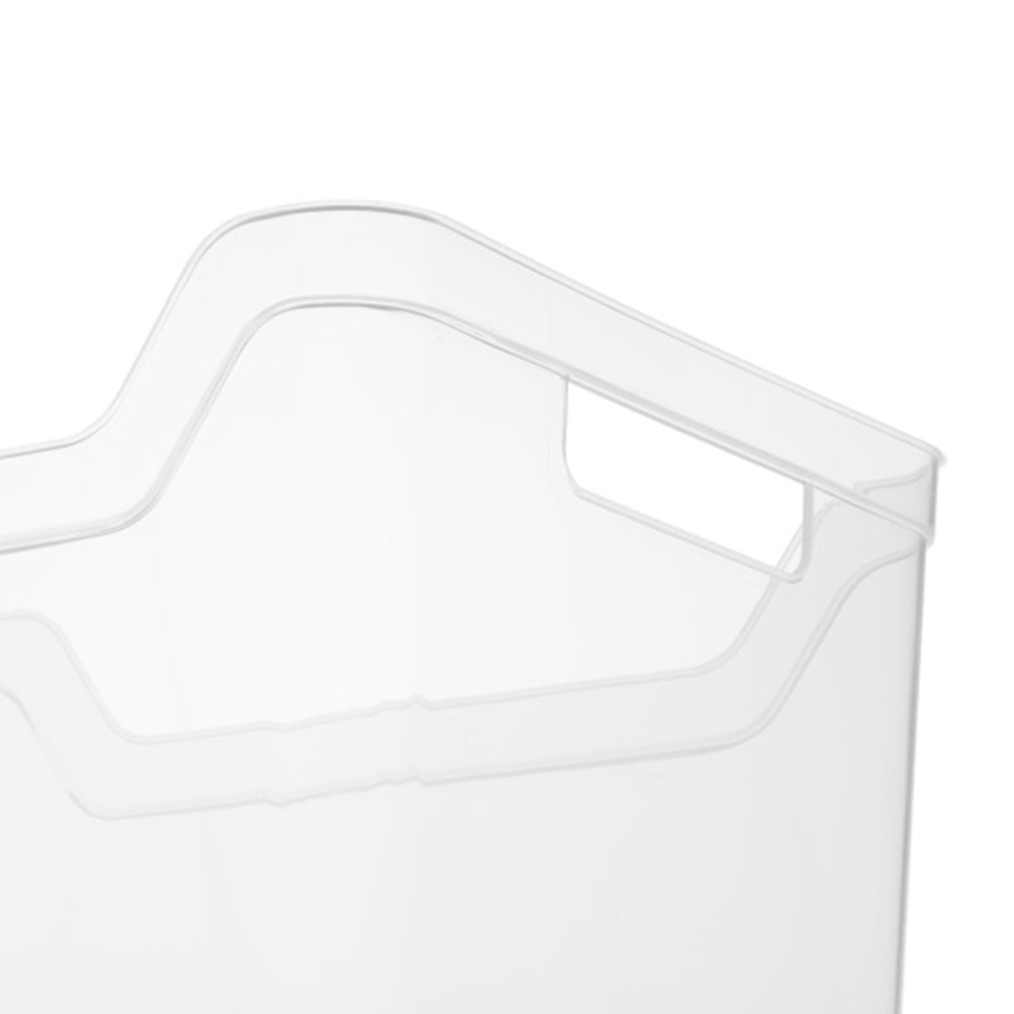 Sterilite Wide Shelf Bin - Clear Plastic Open Storage Containers, Multi-purpose Organizers, 6 Count