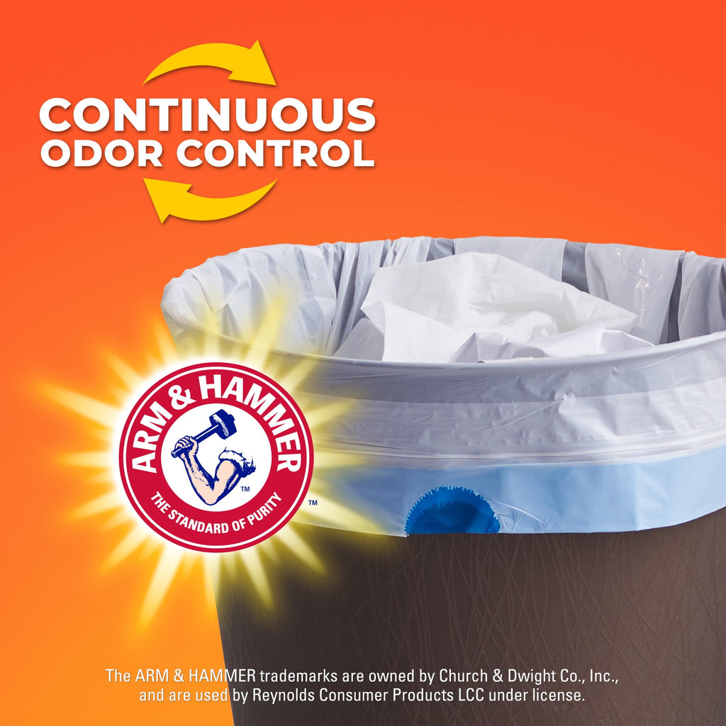 Hefty Small Trash Bags - Ocean Water Scent, 4 Gallon, 52 Count