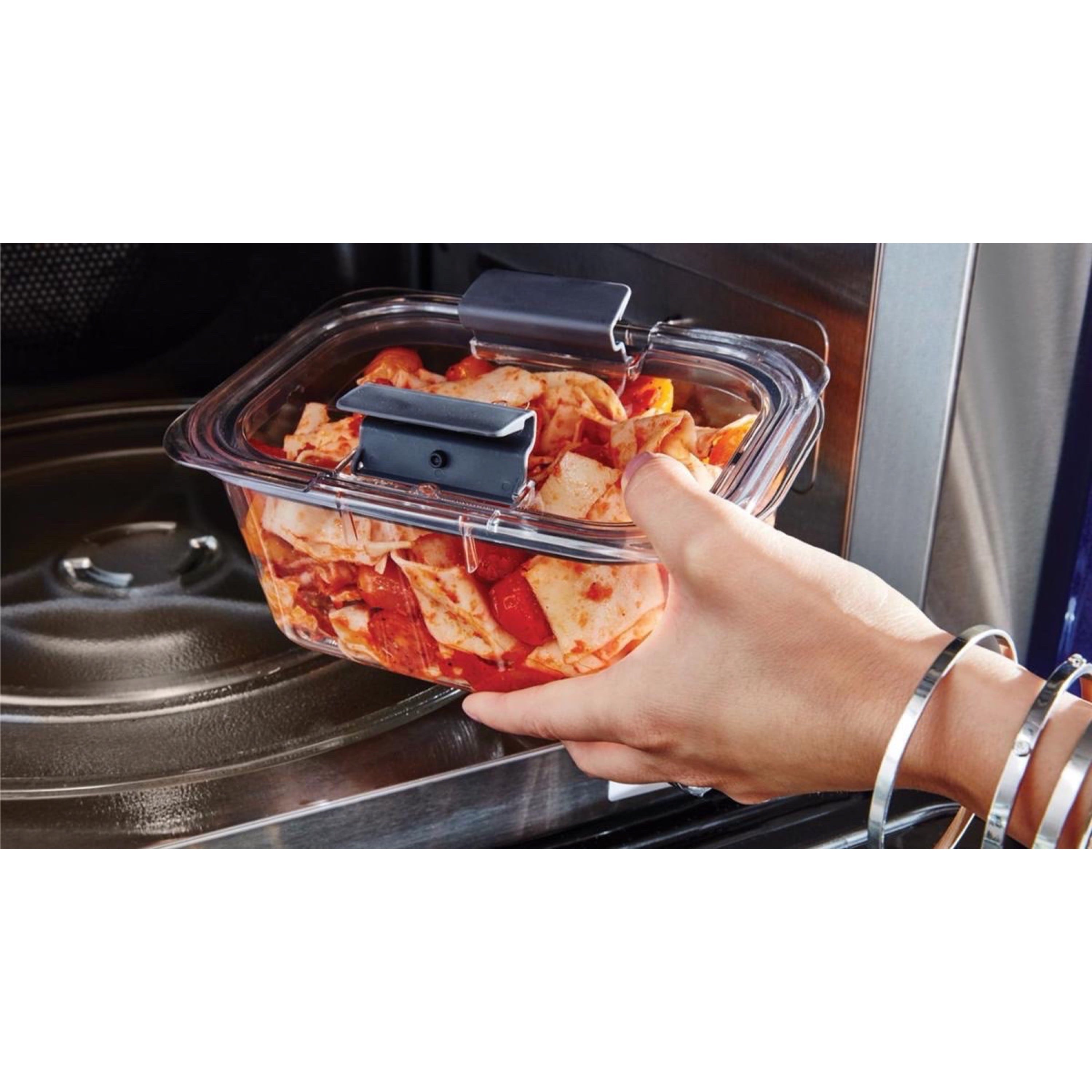 Rubbermaid® Brilliance® Leak-Proof Food Storage Containers with Airtight Lids - Set of 4 (8 Pieces Total) - BPA-Free & Stain Resistant