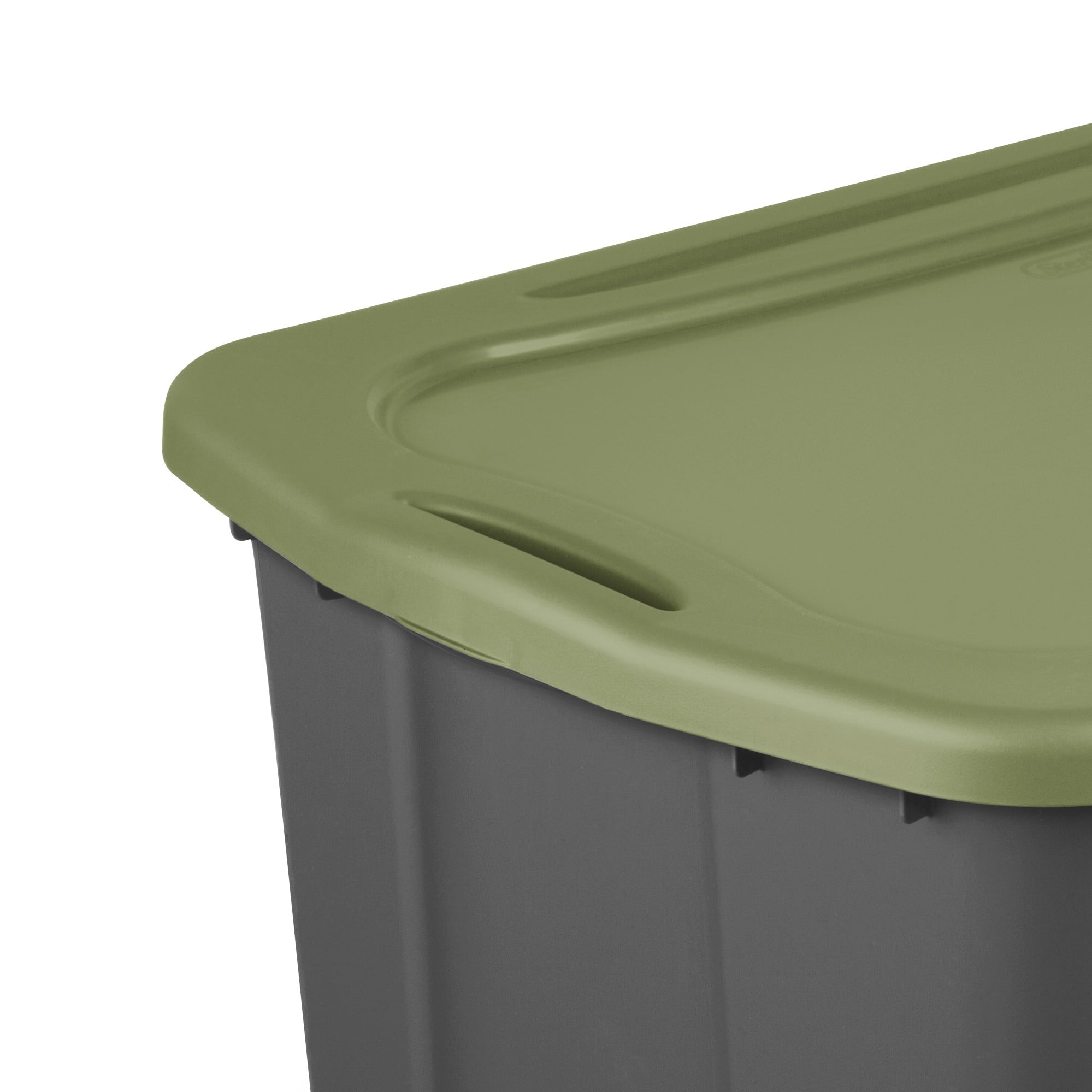 Sterilite EZ Carry 30 Gallon Extra-Large Storage Bin - Plastic Storage Container with Full-Grip Handles, Gray - 2-Pack