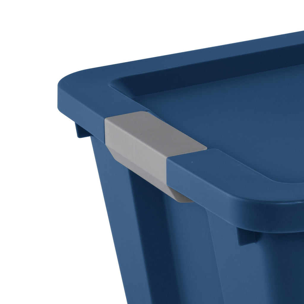 Sterilite 34 Gallon Extra-Large Storage Bin - Plastic Storage Container with Latch Lid, Blue