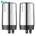 Fil-fresh 2-Pack Faucet Water Filter Replacement for Brita Faucet Filter Systems - Longlast Sink Faucet Filter, Reduce Chlorine and Lead, Chrome