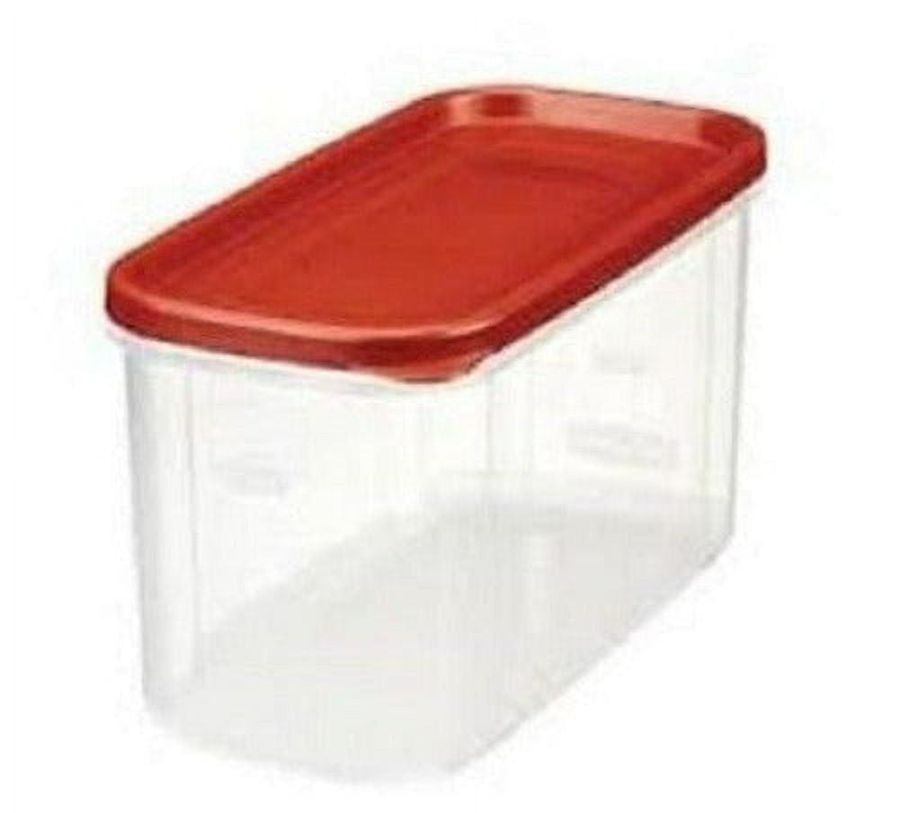 Rubbermaid Racer Red Polypropylene Stackable Food Storage Container (4 Count)