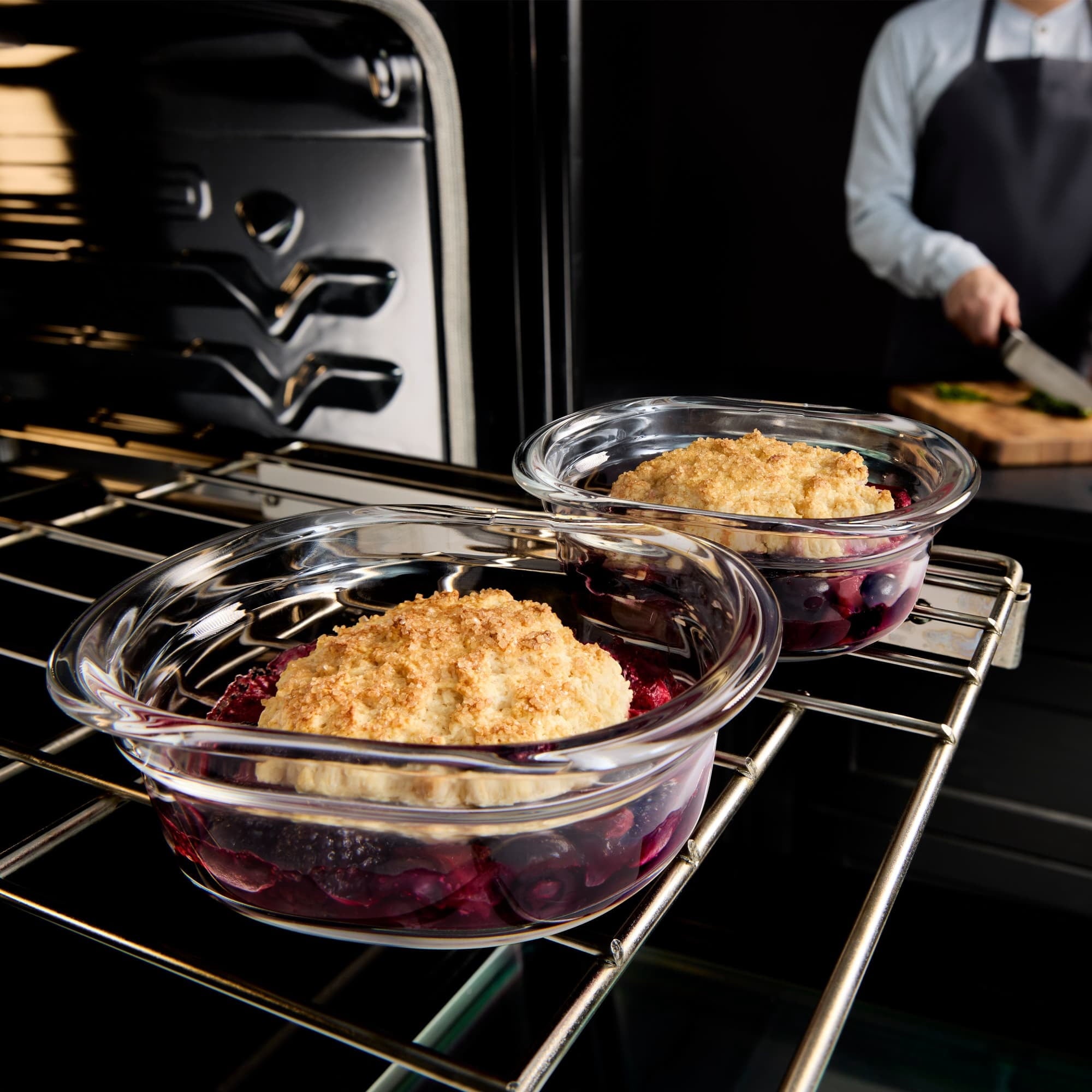 Rubbermaid Brilliance Glass Round Leak-Proof 2.9-Cup Food Storage Container