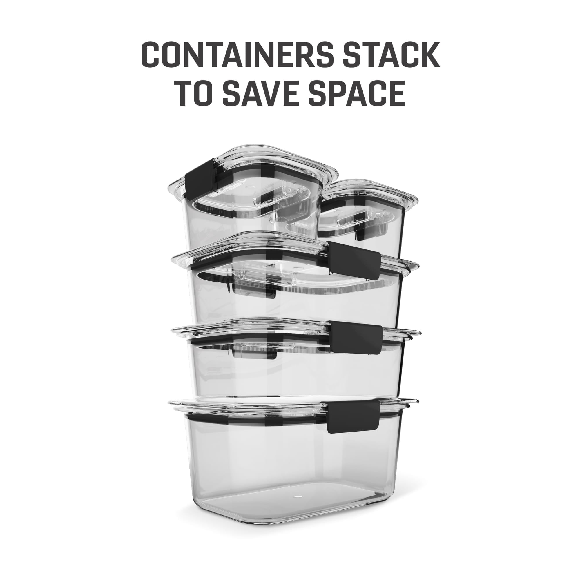 Rubbermaid Brilliance 10-Piece Set - Leak-Proof and Clear Food Storage Containers
