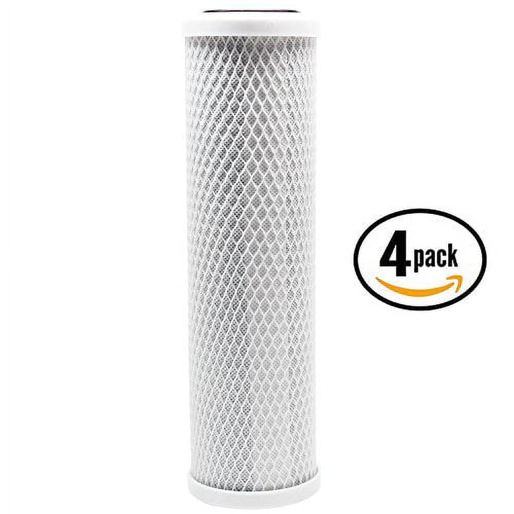 4-Pack Compatible Brita USS-120 Activated Carbon Block Filter - Universal 10 inch Filter for Brita Universal Drop-In Water Filtration System by CFS