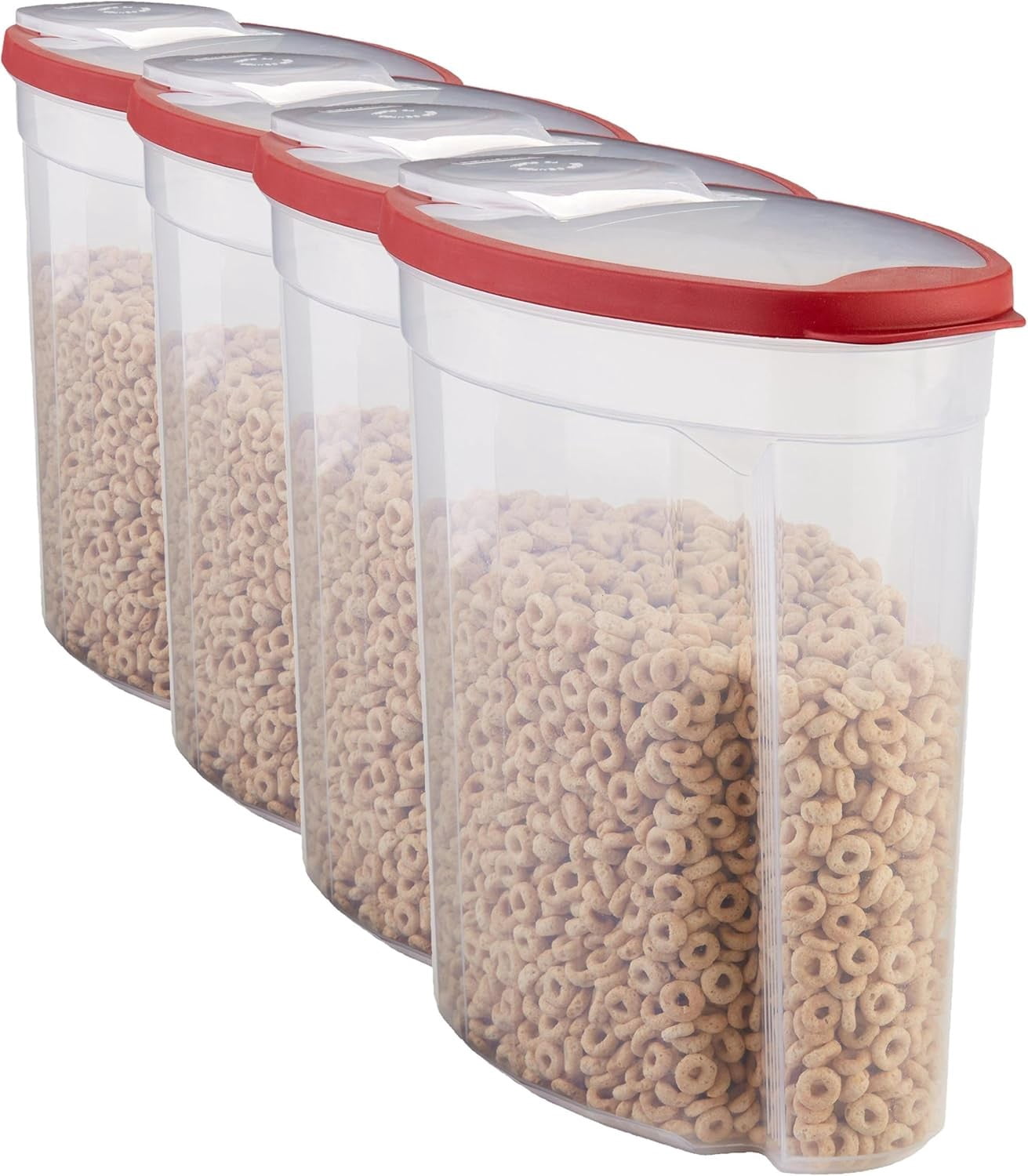 4-Pack Rubbermaid Flex & Seal 1.5 Gal Food Storage Cereal Container
