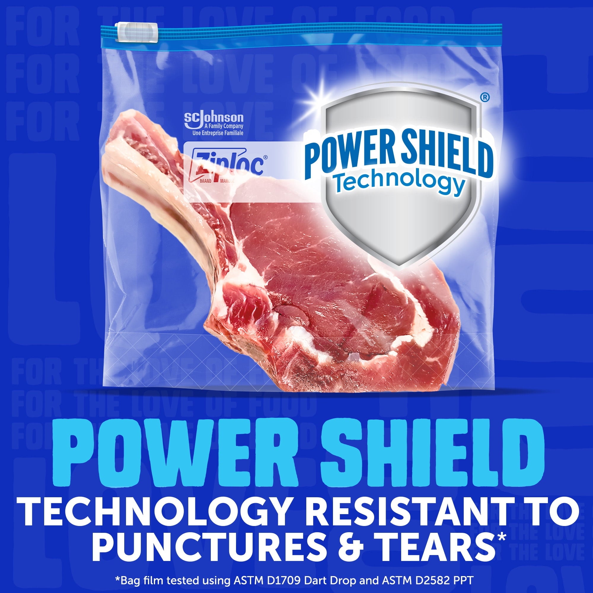 Ziploc® Brand Gallon Freezer Slider Food Storage Bags - Power Shield™ Technology for More Durability, 20 Count