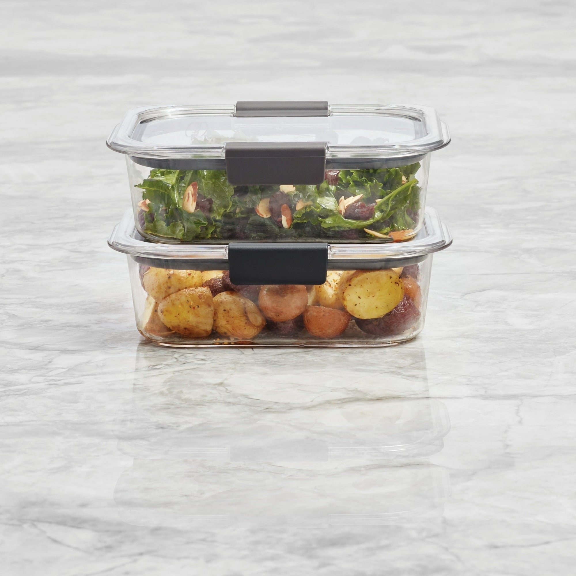 Rubbermaid Clear Plastic Stain-Proof Food Storage Container (4 Count)
