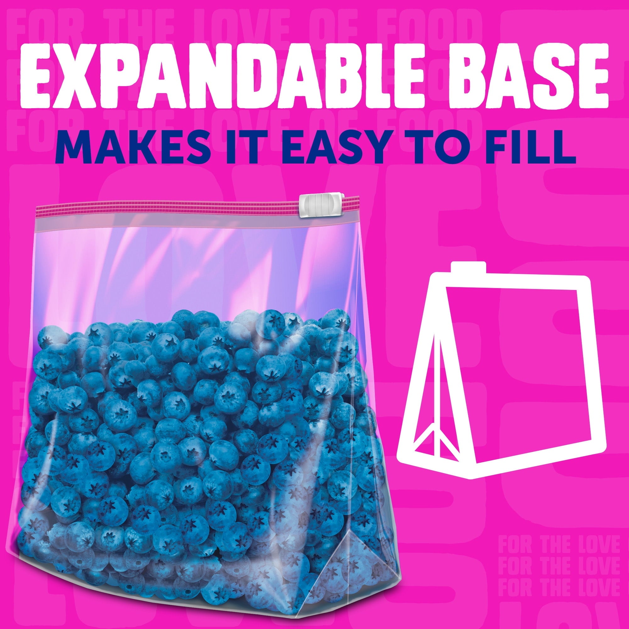Ziploc® Brand Food Storage Slider Gallon Bags - Power Shield™ Technology, Expandable Bottom, 60 Count