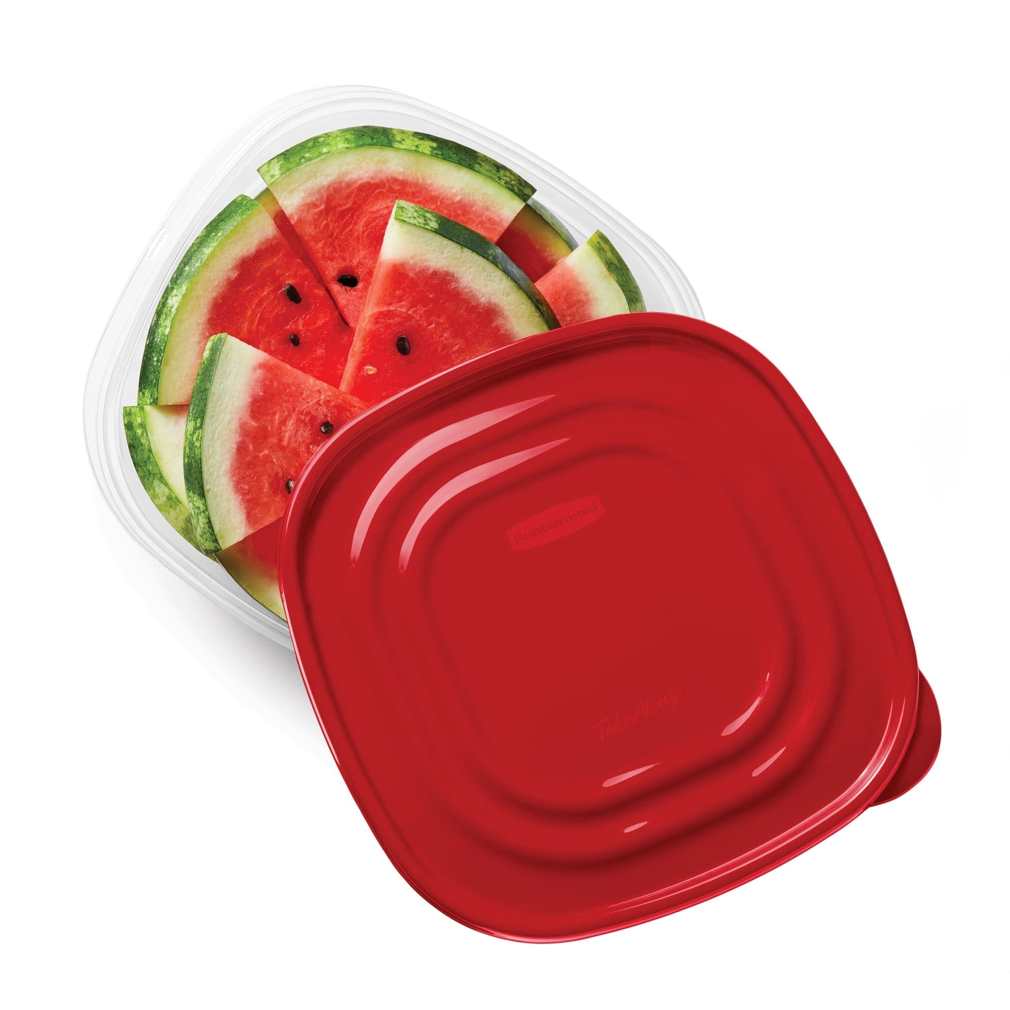 Rubbermaid TakeAlongs 11.7 Cup Food Storage Containers - Set of 2, Red
