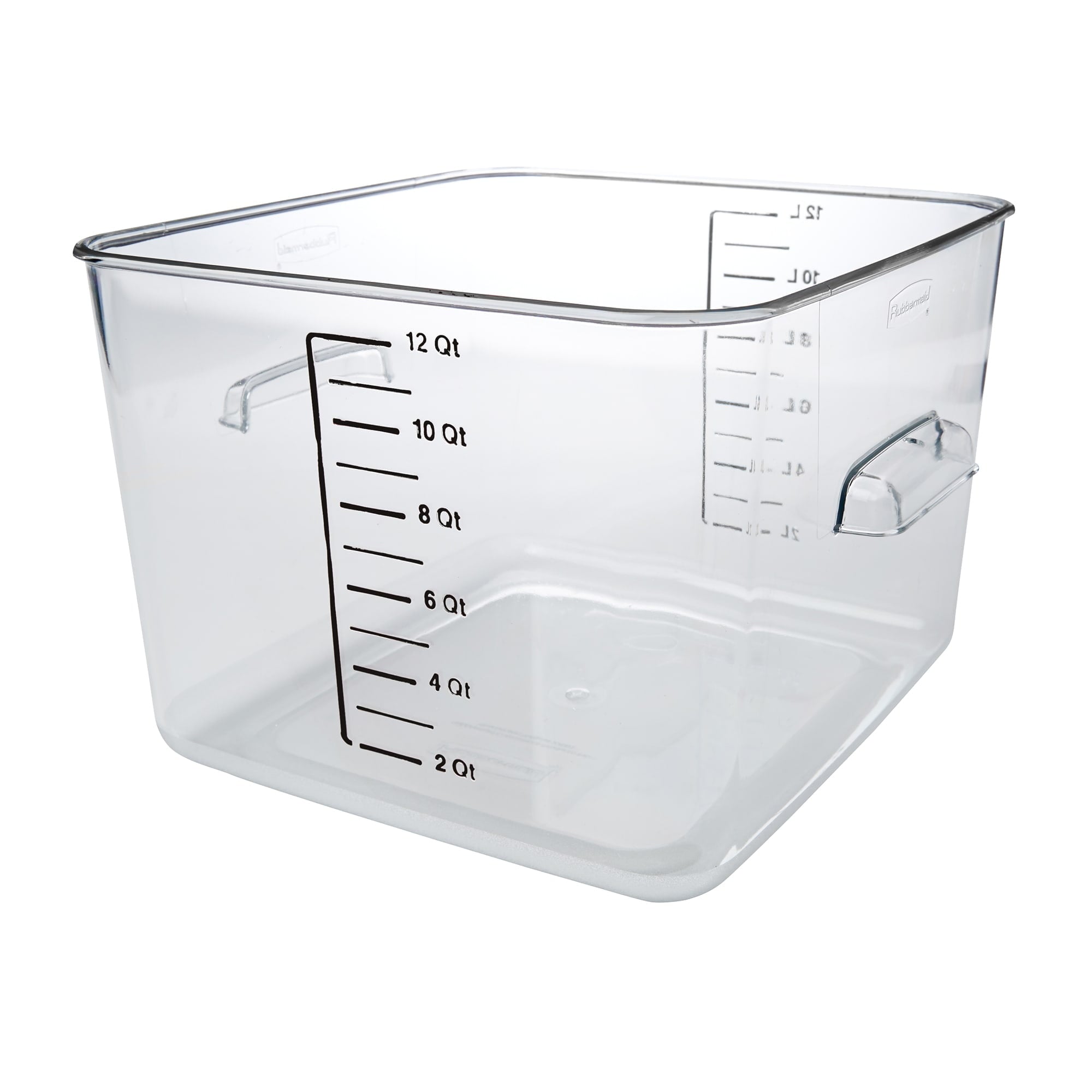 Rubbermaid FG631200CLR 12 qt Space Saving Storage Container - Clear