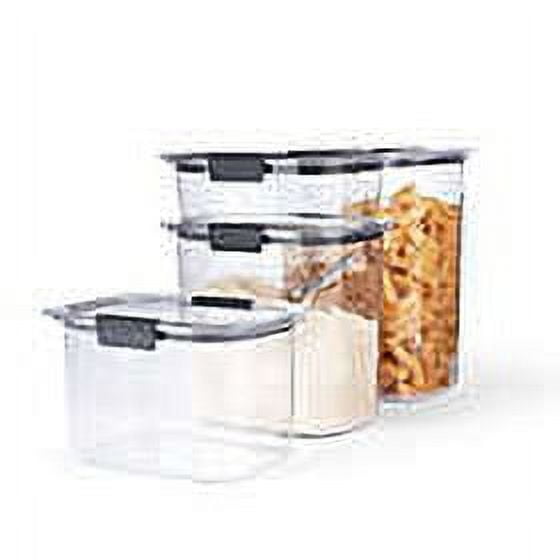 Rubbermaid Brilliance Tritan Airtight Pantry Food Storage 8-Pc Set - 2.8 Qt, Dishwasher Safe