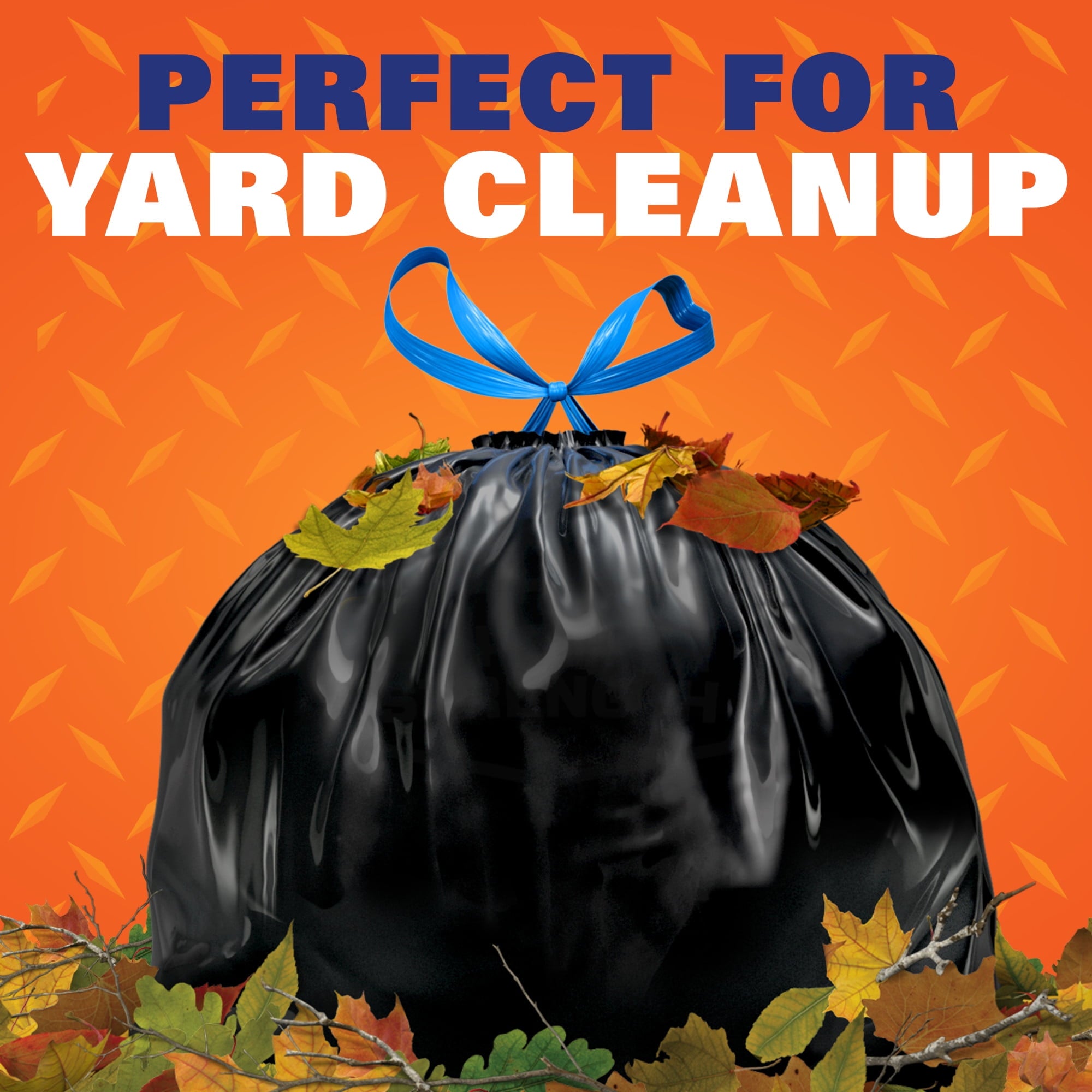 Hefty Strong Lawn & Leaf Trash Bags - 39 Gallon, 20 Count - 6-Pack
