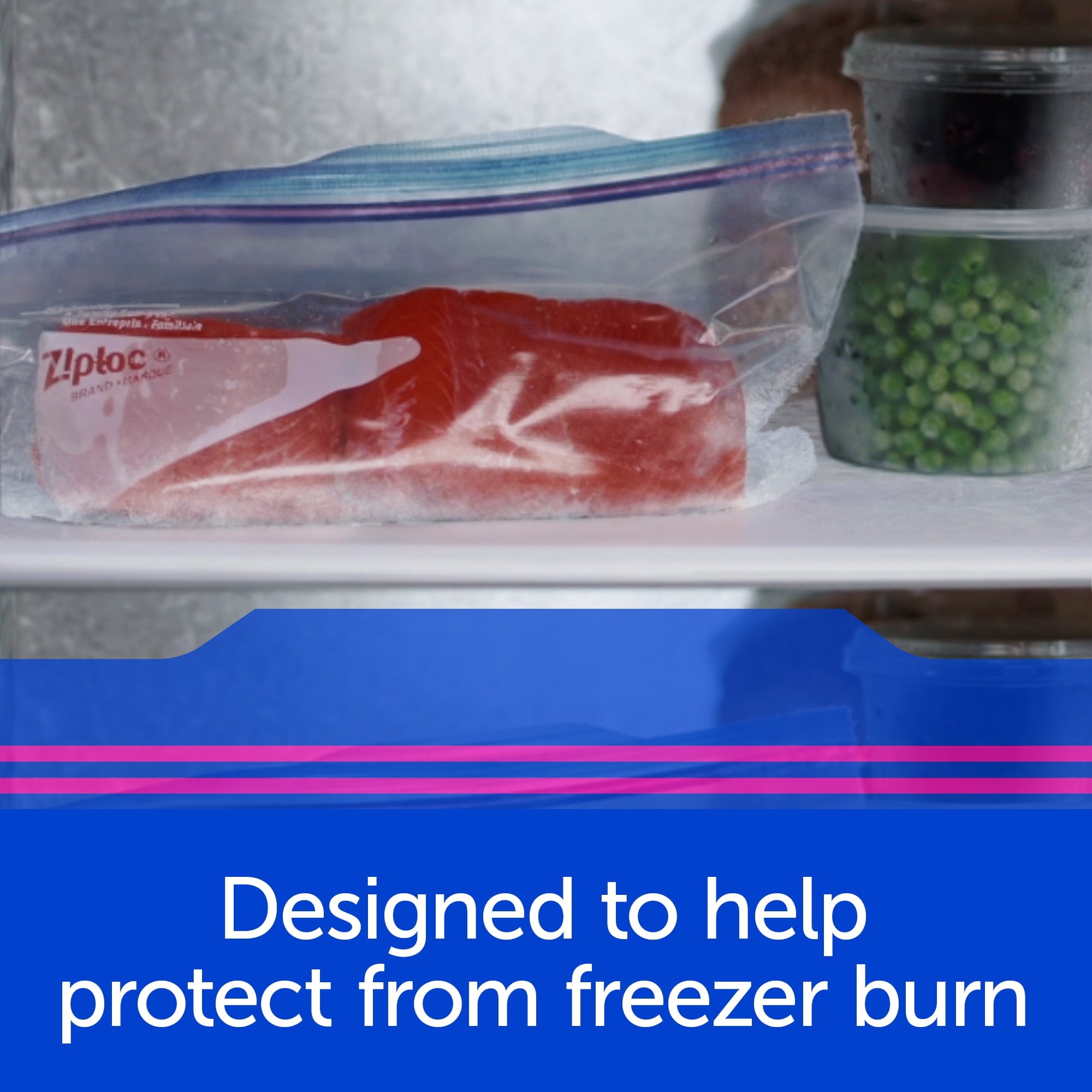 Ziploc® Brand Freezer Gallon Bags - Large Food Storage Bags, Zipper, 10 Count