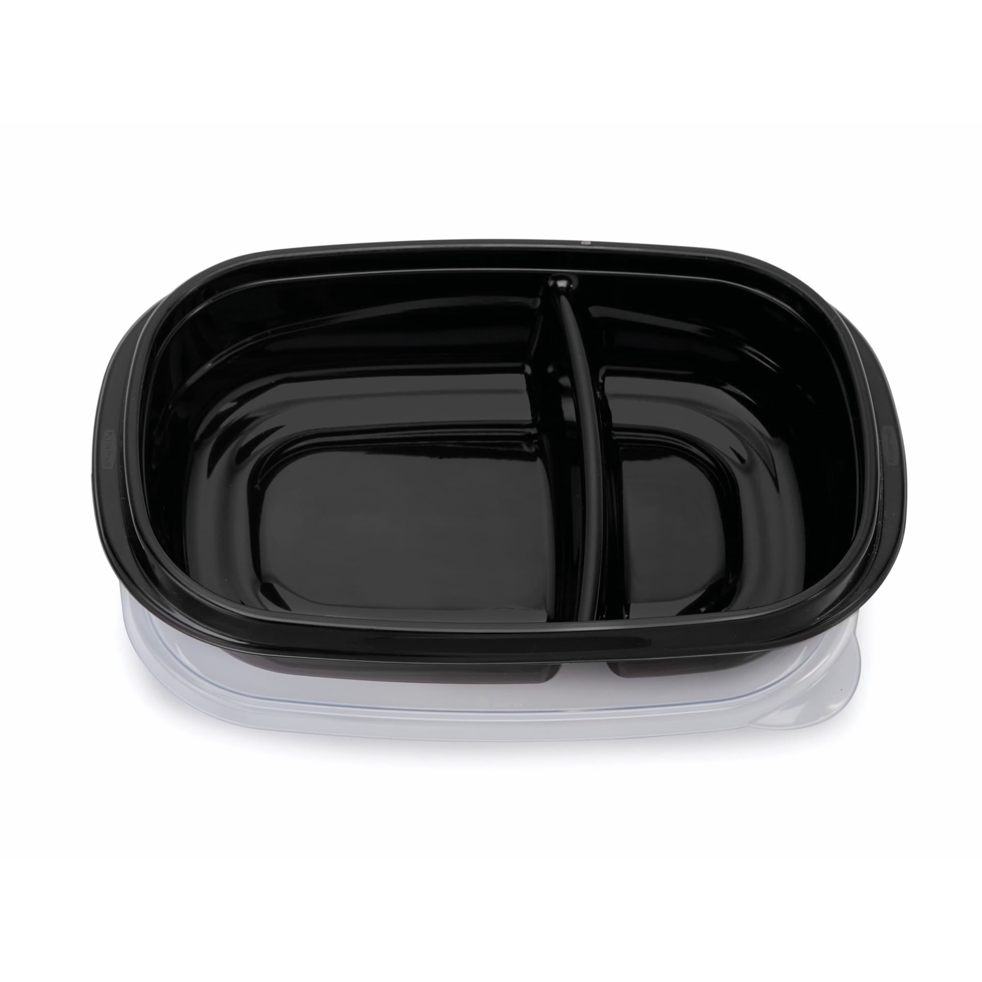 Rubbermaid TakeAlongs - 3.7 Cups, Meal Prep Food Storage Container with Built-In Divider (Includes 10 Containers + 10 Lids)