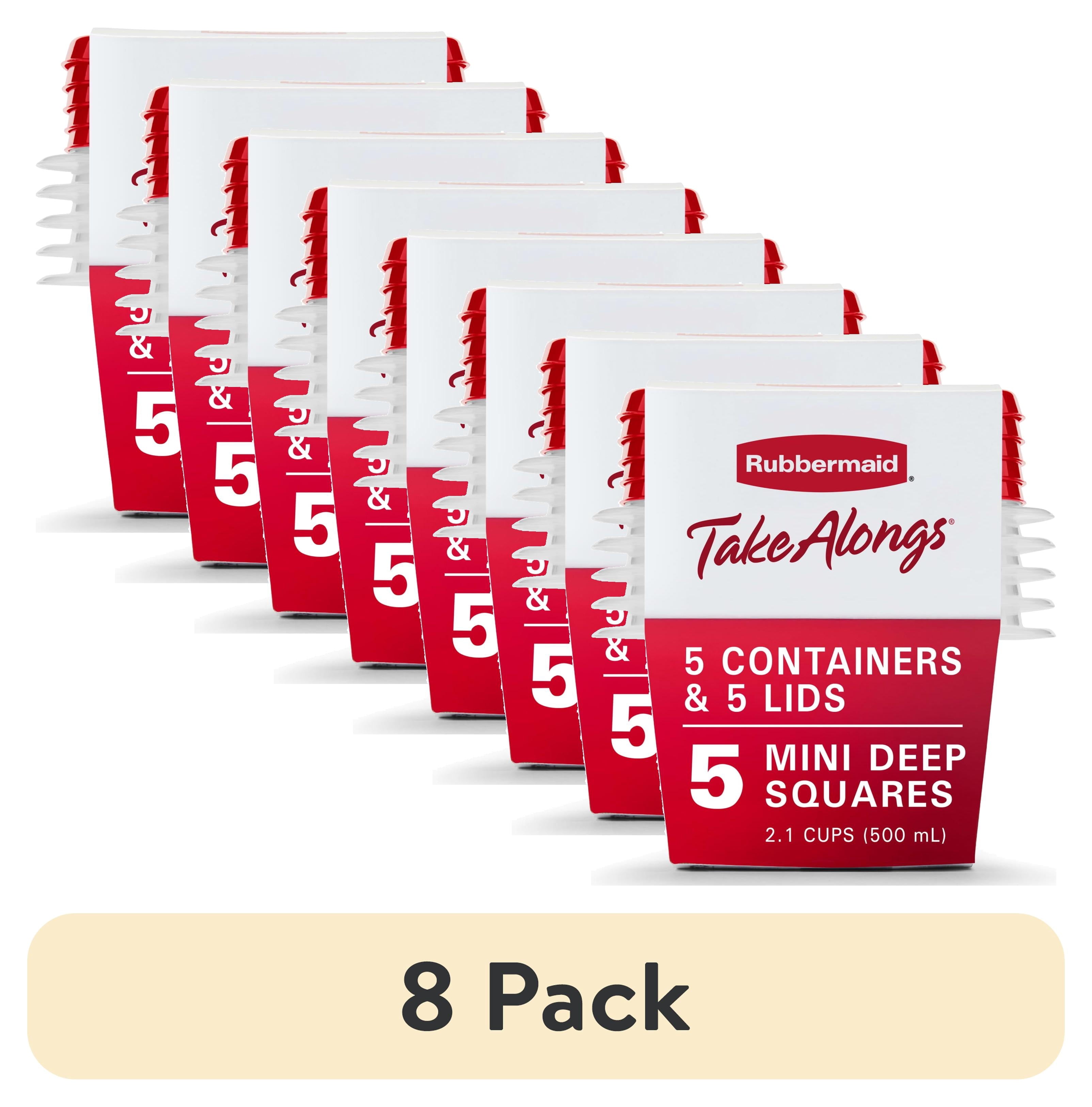 Rubbermaid 2.1 cups Clear Food Storage Container 5 pk - 8-Pack