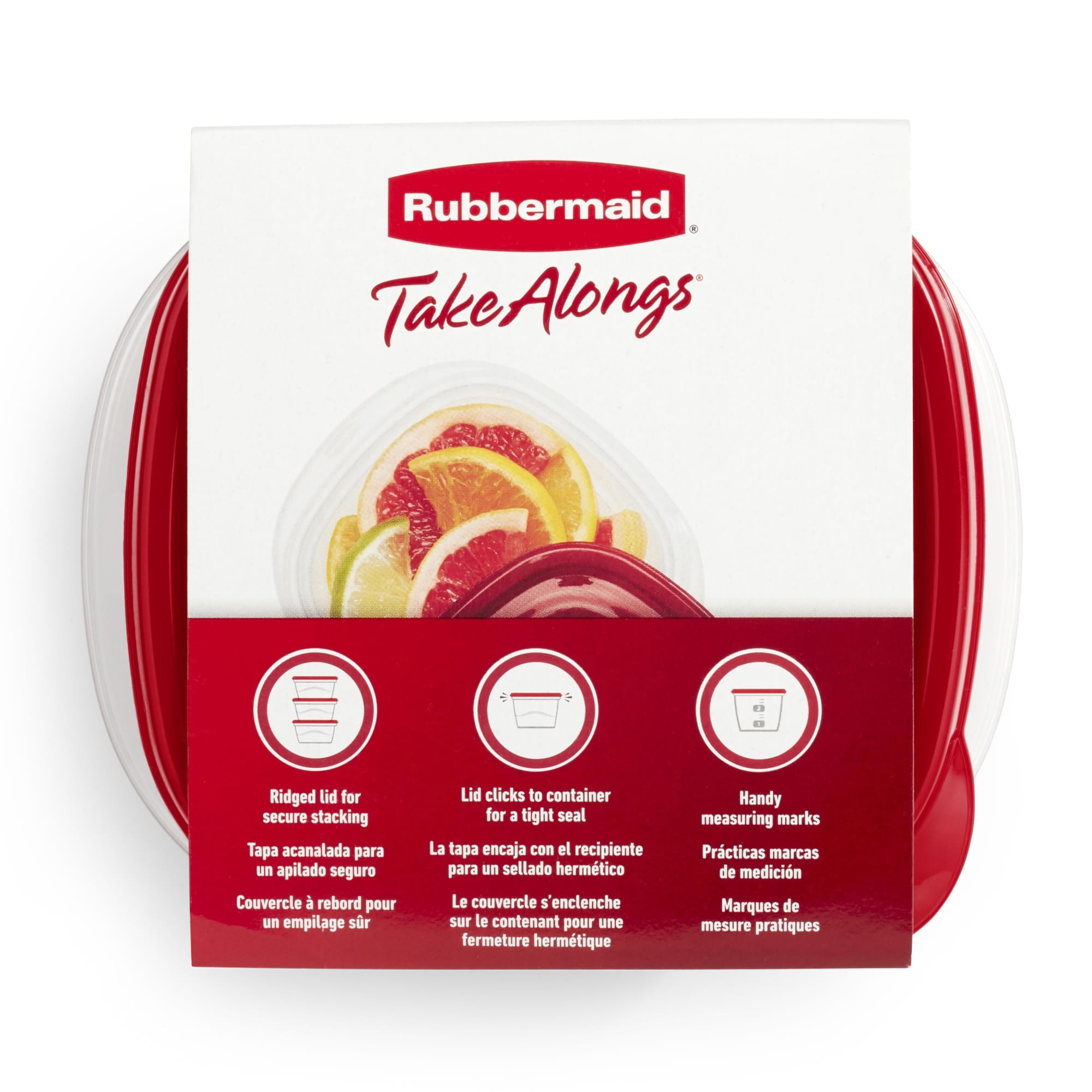 Rubbermaid 2.1 cups Clear Food Storage Container 5 pk - 2-Pack