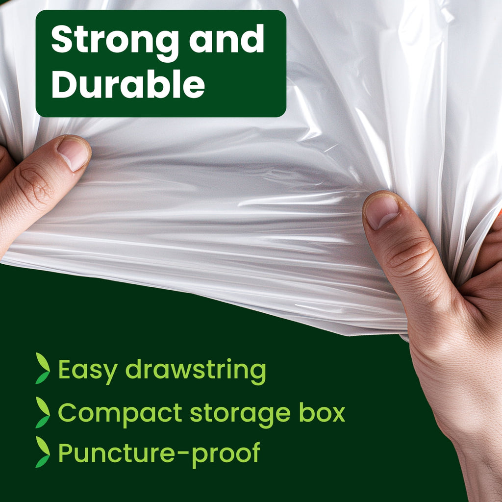 Valueguard Strong Flex 13-Gallon Drawstring Tall Kitchen Trash Bags - Fresh Scent, 120 Bags