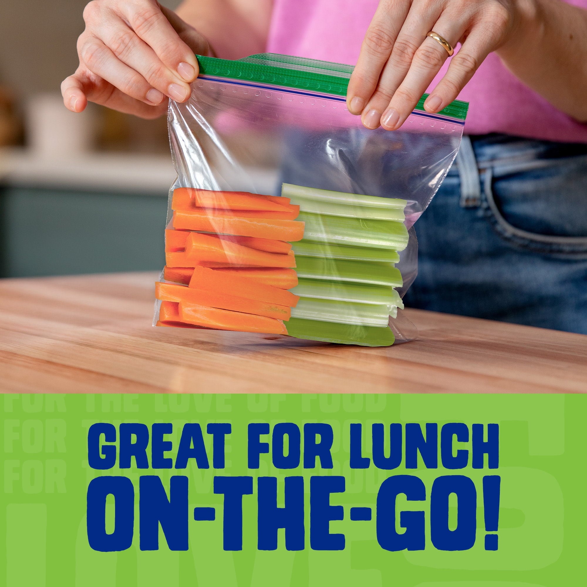 Ziploc Sandwich Bag For Food Storage - School Supplies, Grip 'n Seal Technology, Zipper, 200 Count