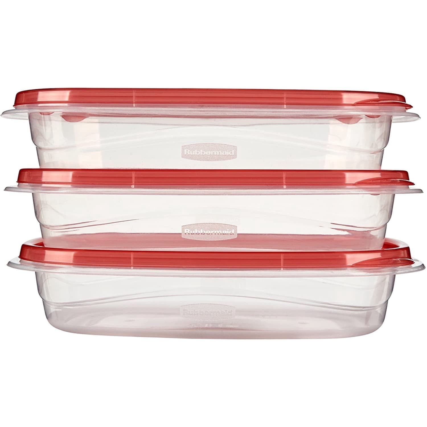 Rubbermaid TakeAlongs 4.0-Cup Rectangle Food Storage Containers - Ruby Red, 3 pack - 8-Pack