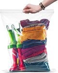 Extra-Large Zip and Close Storage Bags 18" x 24" - 2 Mil Thick, Resealable Zipper, 10-Pack