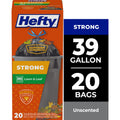 Hefty Strong Lawn & Leaf Trash Bags - 39 Gallon, 20 Count