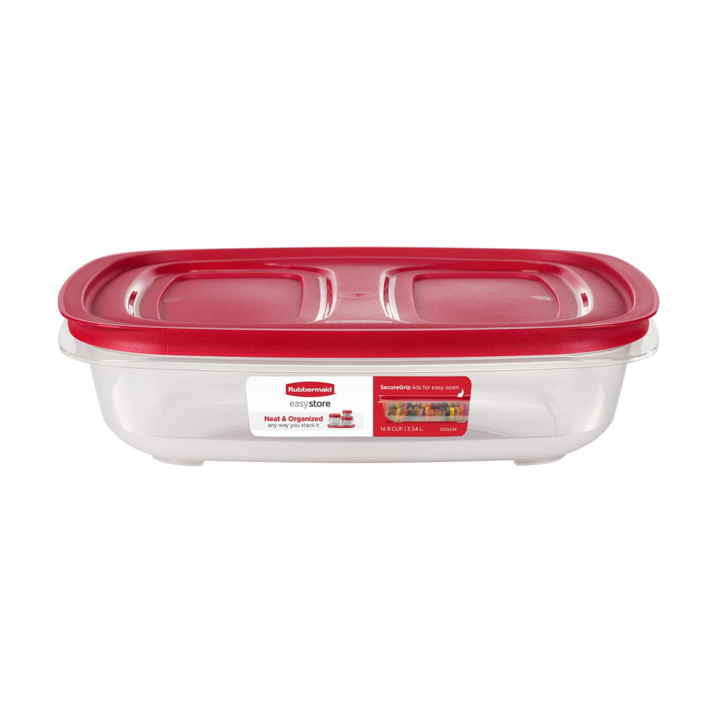Rubbermaid 14.99-Cup EasyStore Rectangle Container - Food Storage Container, Food Storage Container with Lids