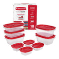 Rubbermaid EasyStore Medium Rectangle Containers - 18-Piece Set, Food Storage Containers, Food Storage Containers with Lids
