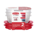 Rubbermaid 0.77-Cup EasyStore Rectangle Containers - 2 Pack, Food Storage Containers, Food Storage Containers with Lids