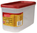 Rubbermaid Racer Red Polypropylene Stackable Food Storage Container (4 Count)