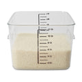 Rubbermaid FG631200CLR 12 qt Space Saving Storage Container - Clear