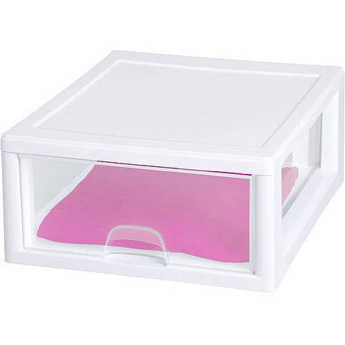 Sterilite 23018006 16 Quart Clear Stacking Drawer