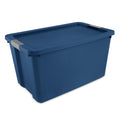 Sterilite 34 Gallon Extra-Large Storage Bin - Plastic Storage Container with Latch Lid, Blue