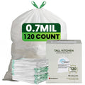 Valueguard Strong Flex 13-Gallon Drawstring Tall Kitchen Trash Bags - Fresh Scent, 120 Bags