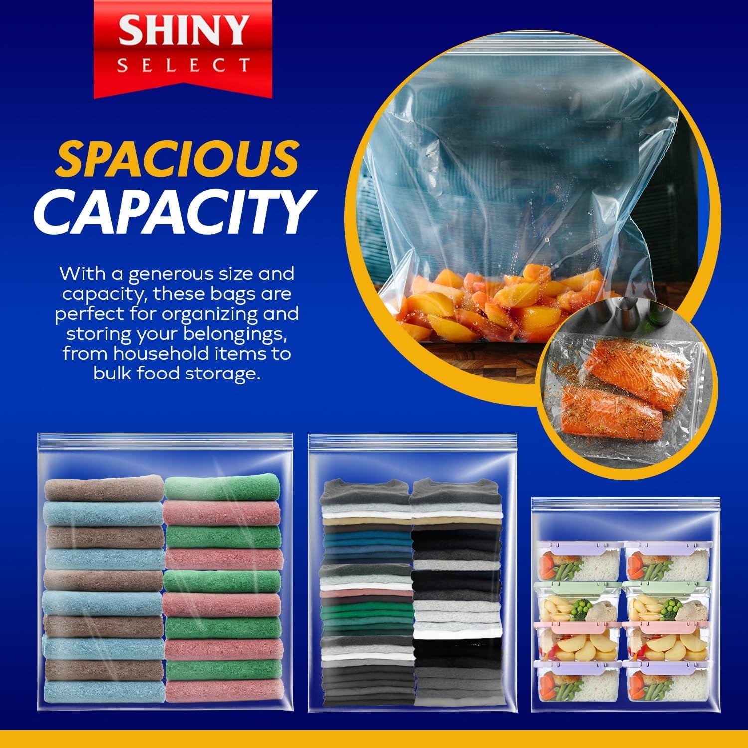 ( 30Count) - EXTREME THICK 4 MILL- XL Super Spacious Strong Clear Big Bags - ZIPPER TOP Heavy Duty Mill, 18x24'' Plastic Food Storage Bags For Clothing, Toys, Storage, Moving, Organization