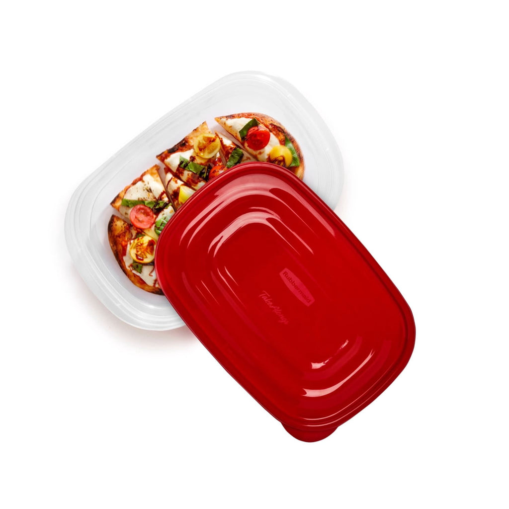Rubbermaid TakeAlongs 4.0-Cup Rectangle Food Storage Containers - Ruby Red, 3 pack - 4-Pack