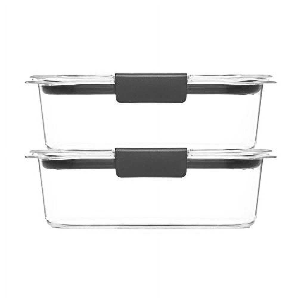 Rubbermaid Clear Plastic Stain-Proof Food Storage Container (4 Count)