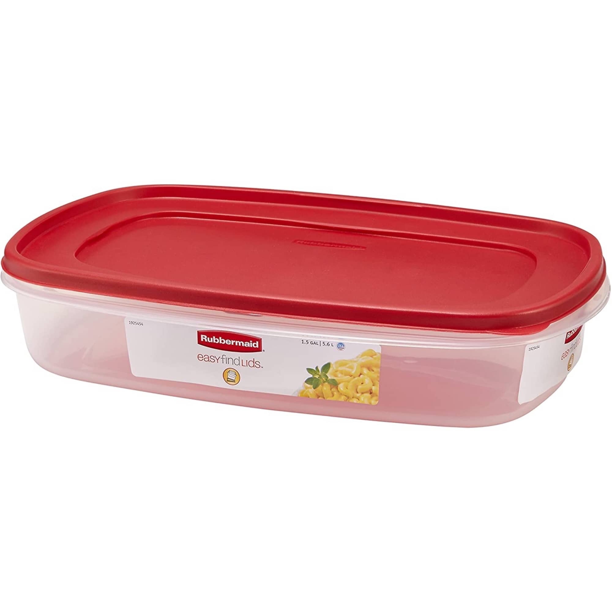Rubbermaid 2184972 Food Storage Container with Easy-Find Lid - 1.5 Gallon