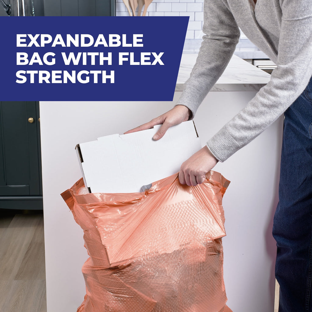 Hefty Ultra Strong 13 Gallon Trash Bags - Tall Kitchen Trash Bags, Peach, Fabuloso Peach Scent, 20 Bags