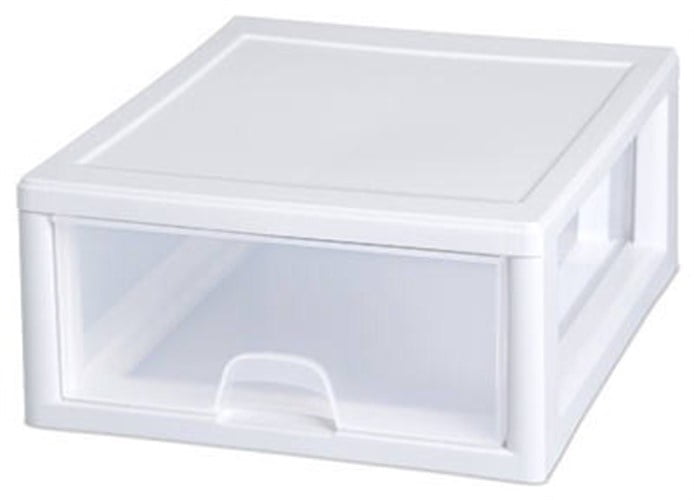 Sterilite 23018006 16 Quart Clear Stacking Drawer