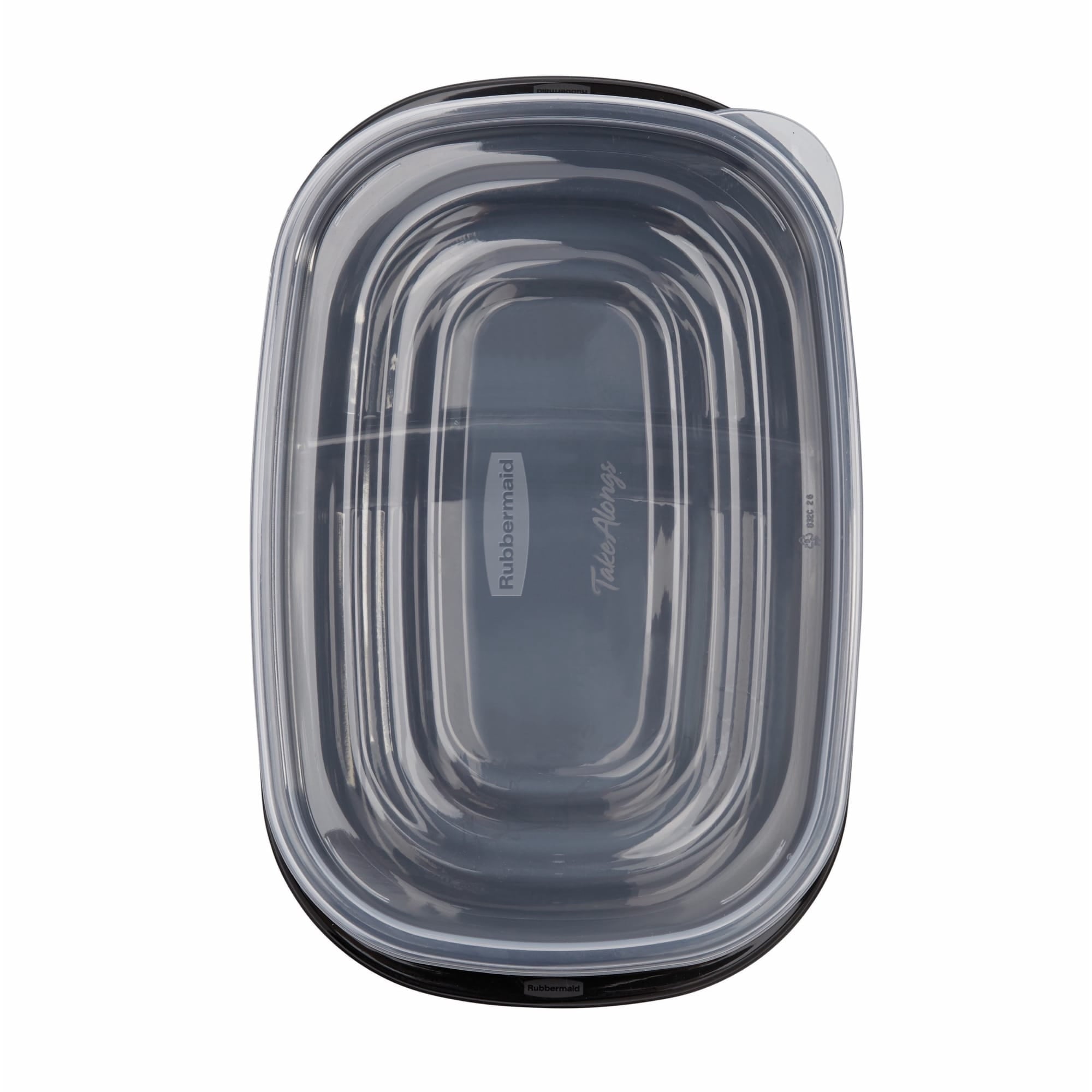 Rubbermaid TakeAlongs - 3.7 Cups, Meal Prep Food Storage Container with Built-In Divider (Includes 10 Containers + 10 Lids)