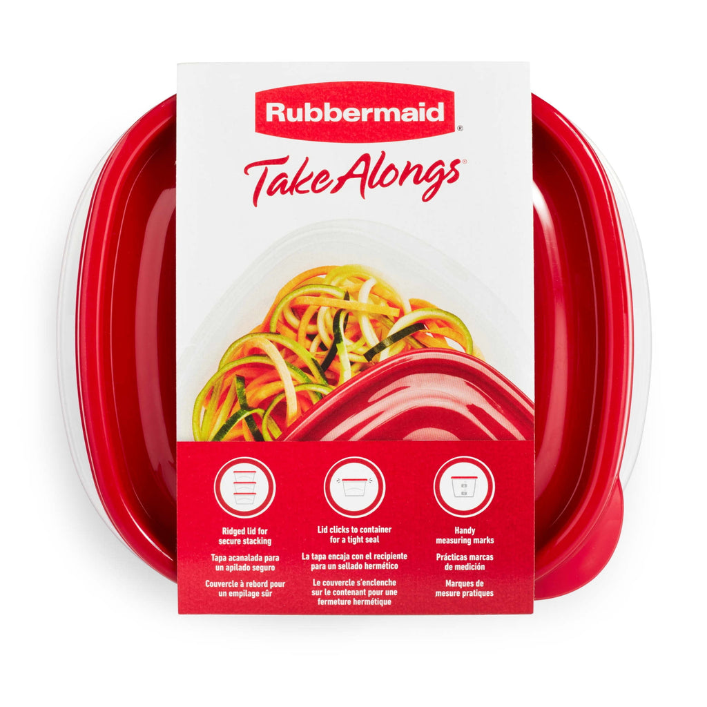 Rubbermaid TakeAlongs Food Storage Containers (Set of 2) 7 Cups Squares