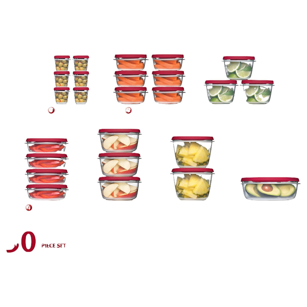 Rubbermaid 50-Piece Easy Find Lid Food Storage Set