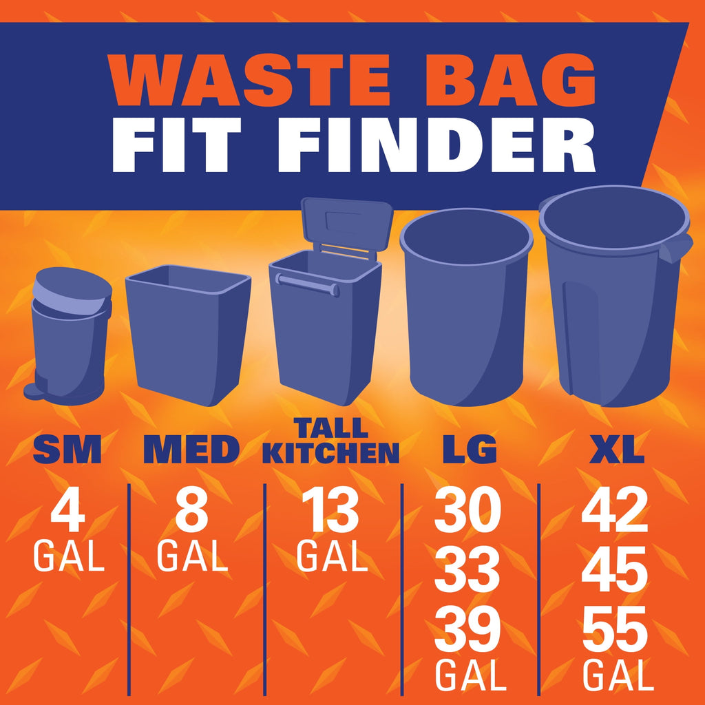 Hefty Strong Lawn & Leaf Trash Bags - 39 Gallon, 20 Count