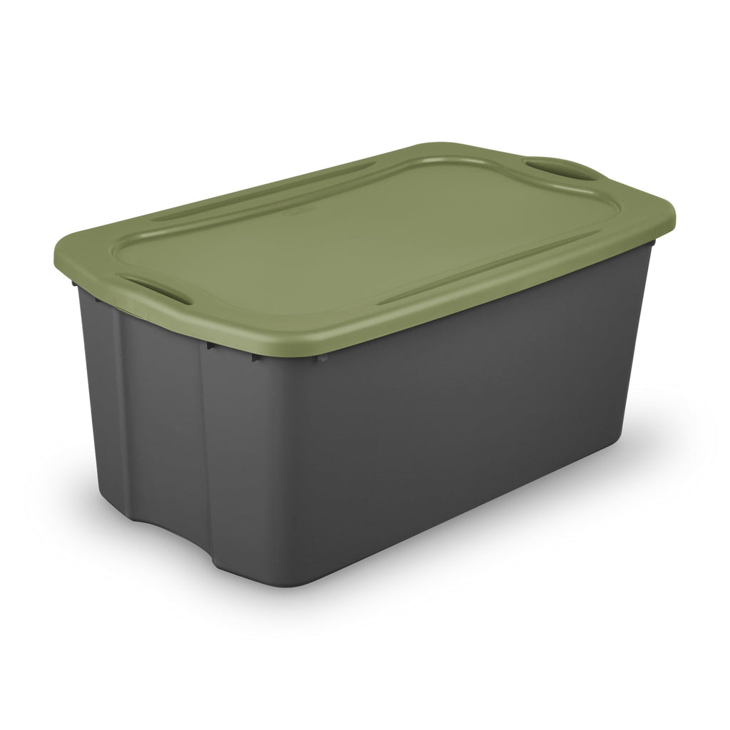 Sterilite EZ Carry 30 Gallon Extra-Large Storage Bin - Plastic Storage Container with Full-Grip Handles, Gray - 2-Pack