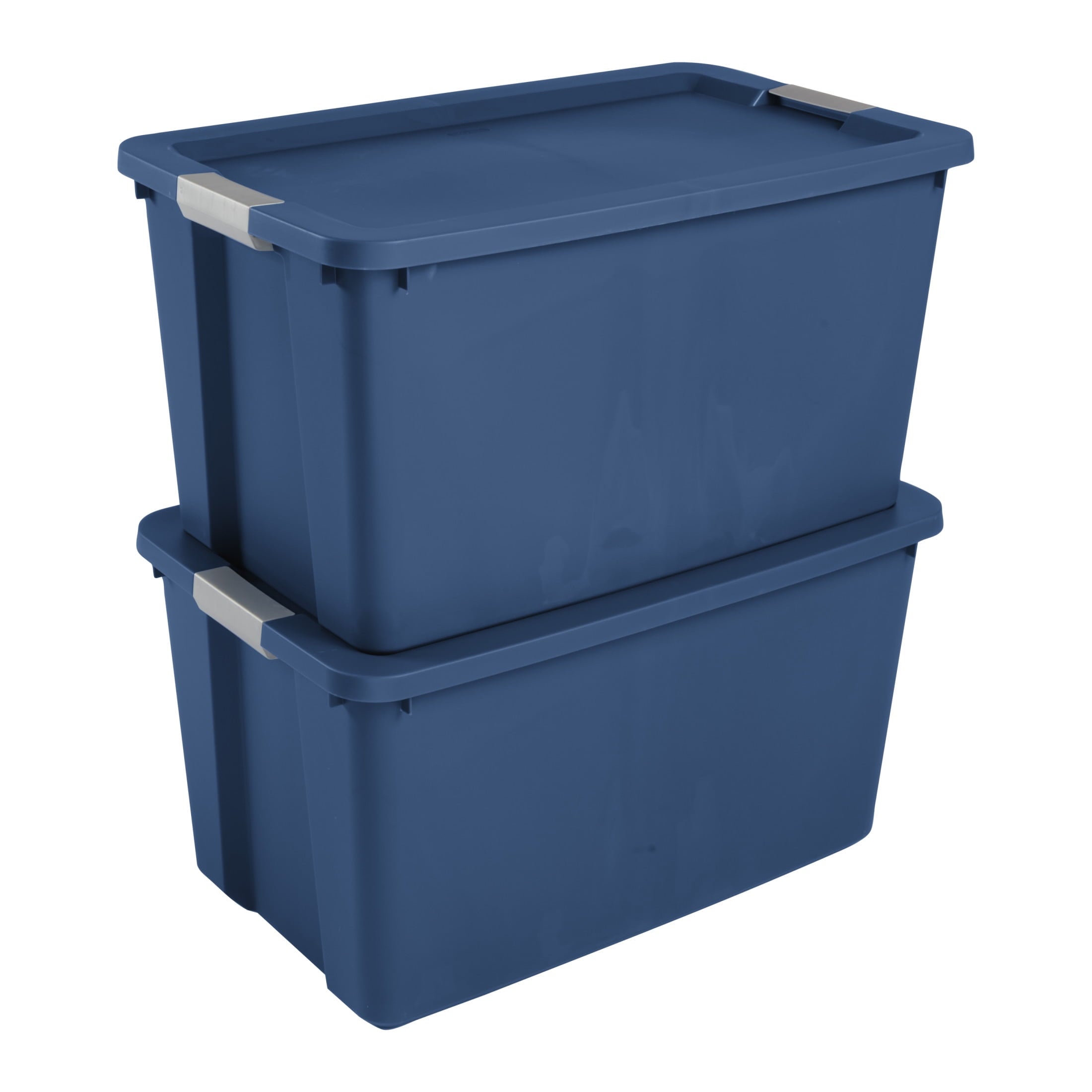 Sterilite 34 Gallon Extra-Large Storage Bin - Plastic Storage Container with Latch Lid, Blue