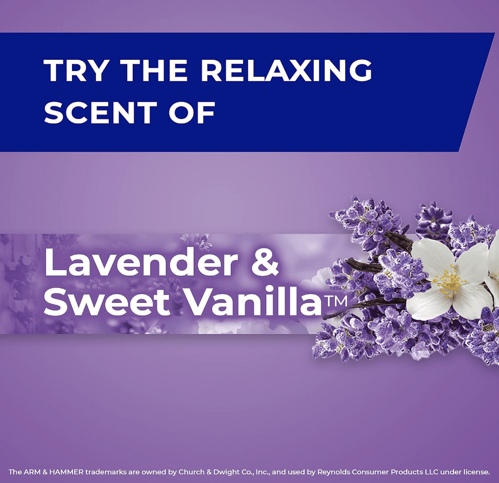 Hefty Flap Tie Lavender & Sweet Vanilla 4 pack