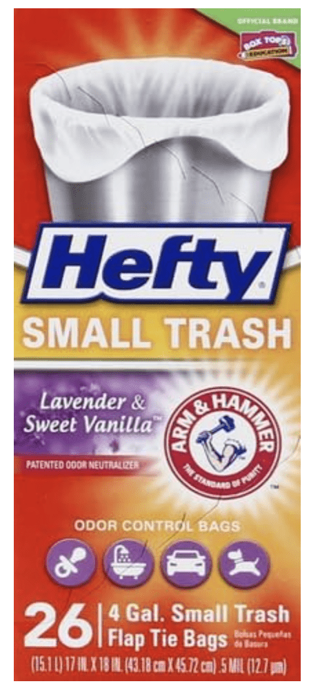 Hefty Flap Tie Lavender & Sweet Vanilla 4 pack